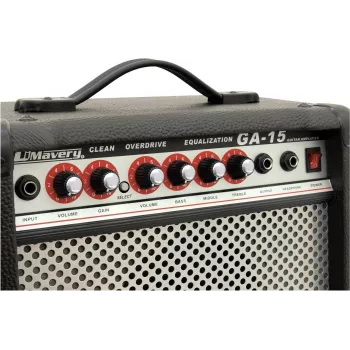 DIMAVERY GA-15 15W wzmacniacz gitarowy do gitary elektrycznej Combo (26360120)