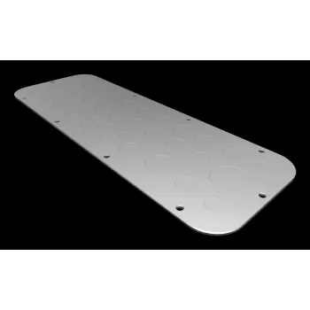 Rittal AX Płyta kołnierzowa rozmiar 3, stal blaszana, cynkowana, 125 x 50 mm 2573100