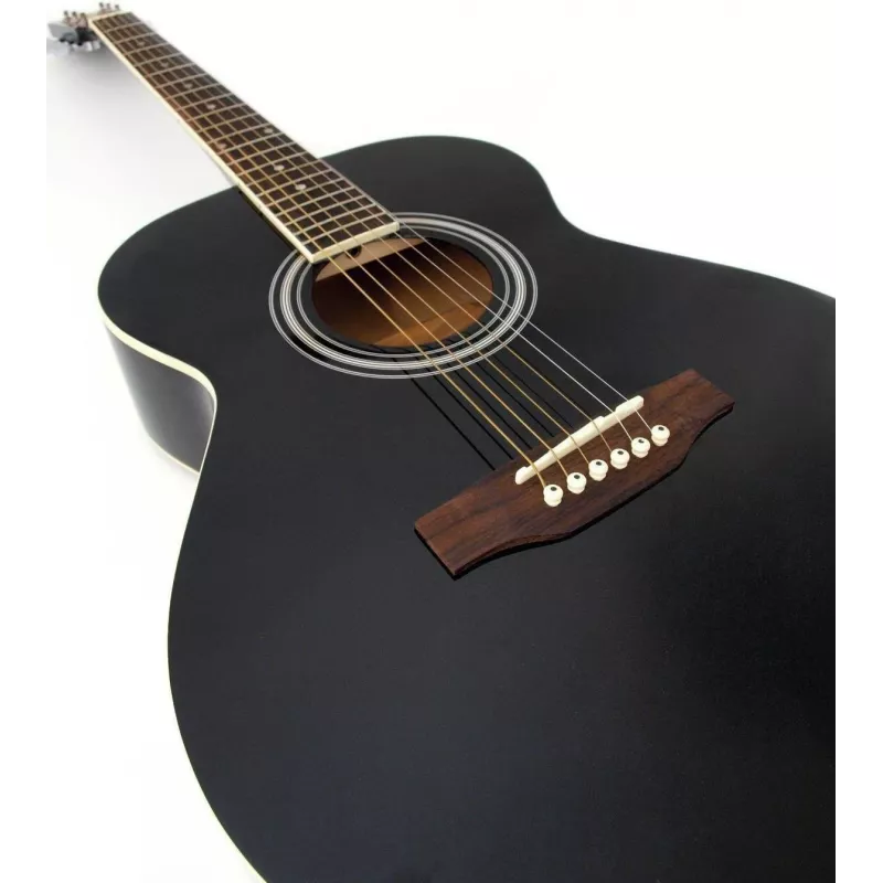 DIMAVERY AW-303 Gitara akustyczna western czarna (26242004)