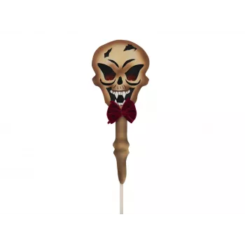 EUROPALMS Halloween wbijany w ziemię wskaźnik czaszki, biały/czarny, 40 cm 83314628