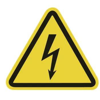 HellermannTyton Znak ostrzegawczy Ostrzeżenie przed napięciem elektrycznym WS1-A-150-YE (597-61200)