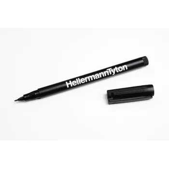 HellermannTyton 500-50820 Marker trwały czarny okrągła końcówka 2 sztuki