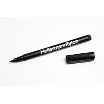 HellermannTyton 500-50820 Marker trwały czarny okrągła końcówka 2 sztuki
