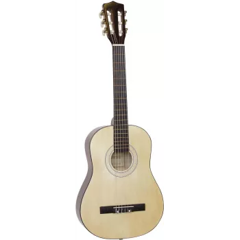 Dimavery AC-303 Gitara klasyczna 1/2 rozmiaru Natural, szyjka Okoume, top Basswood, menzura 535 mm