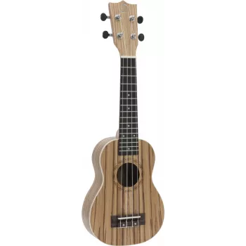 DIMAVERY UK-400 Ukulele Sopranowe Zebrawood 26255831