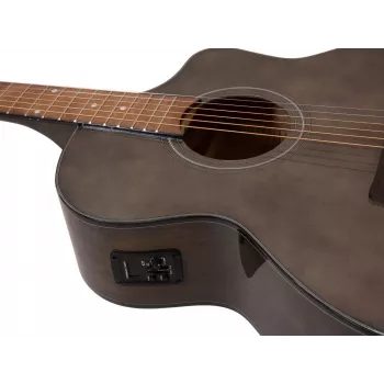 DIMAVERY STW-50 Gitara Western, Brązowa 26245087