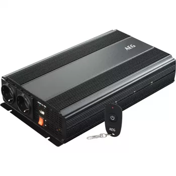 AEG Falownik 1500 W 12 V DC na 230 V AC z pilotem (10058)