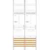 F-Tronic Z21B Panel licznikowy 2-polowy, wysokość 1050mm, 2-3 HZ, kompatybilny z eHZ, szyna zbiorcza 5-biegunowa, 63A 7141303