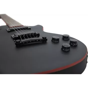 DIMAVERY LP-800 Gitara elektryczna, matowa czerń 26219400