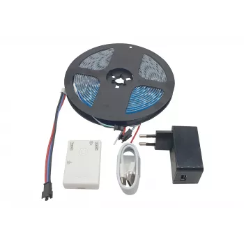 SYNERGY21 QuinLED dig2GO Przenośny Cyfrowy Zestaw LED z Taśmą RGBW, Kontrolerem Zasilania i Zasilaczem S21-LED-JT230011