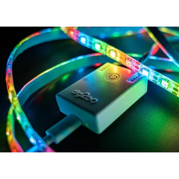 SYNERGY21 QuinLED dig2GO Przenośny Cyfrowy Zestaw LED z Taśmą RGBW, Kontrolerem Zasilania i Zasilaczem S21-LED-JT230011