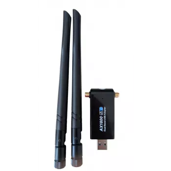 ALLNET Wireless AX 1800Mbit USB 3.0 WLAN Stick Dongle ALL-WA1800AX-EXT z zewnętrznymi antenami