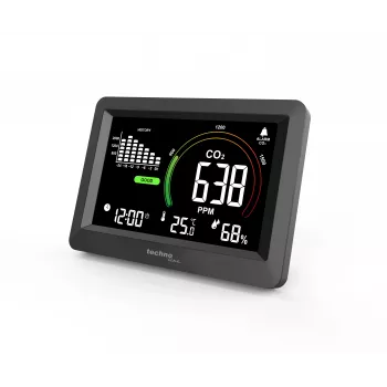 Technoline WL1028 Monitor CO2 Monitor jakości powietrza z alarmem Czarny