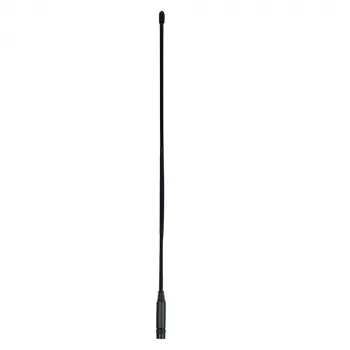 Midland Albrecht Hyflex CL27 TNC elastyczna antena biczowa, 54 cm, 26.965-27.405 MHz TX, 25-500 MHz RX, 50 Ohm, 10 W, czarna 6578