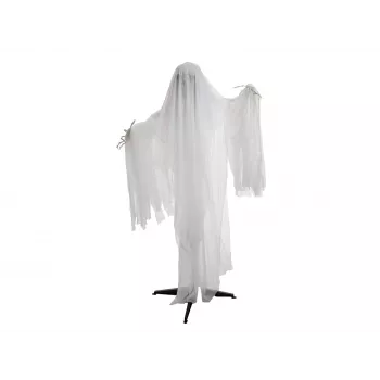 EUROPALMS Halloween animowana figura ducha Kari, aktywowana dźwiękiem, 170cm 83316178