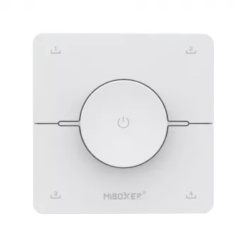 Pilot zdalnego sterowania Miboxer K0 2,4GHz Dual White CCT LED z obrotowym pokrętłem, 4 sceny, biały