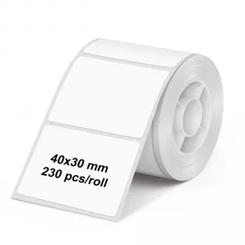 Rolka etykiet Olympia 6320 40 mm x 30 mm biała 230 etykiet