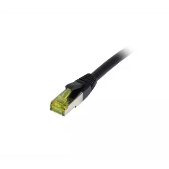 Synergy21 CAT6A S-STP zewnętrzny kabel krosowy RJ45, 1,5m, czarny, odporny na UV/wodę, 500MHz, 10Gbps