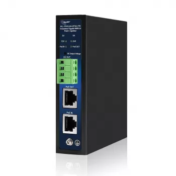 ALLNET Industrialny Splitter/Extractor PoE IEEE 802.3bt Type 4, 90W, 5V/9V/12V/24V Selectable Output, Gigabit Ethernet, DIN Rail/Wall Mount (ALL-PSI104G-BT90-PD)