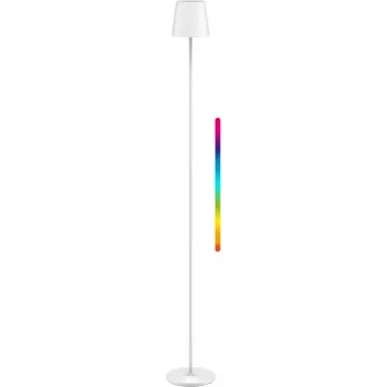 WENTRONIC Goobay Bezprzewodowa Lampa Podłogowa LED XL 122 cm RGBW Biała (76572)