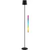 Goobay Bezprzewodowa lampa podłogowa LED, rozmiar XL, 122 cm, RGBW, czarna 76573