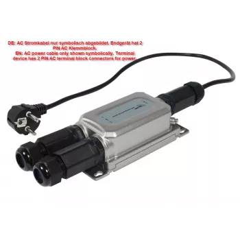 ALLNET Zewnętrzny iniektor PoE IP67 IEEE 802.3bt 60W Obudowa metalowa ALL-PI2013Ov2BT60