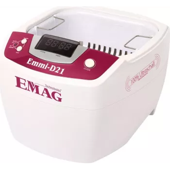 Emag Myjka ultradźwiękowa z podgrzewaniem, zbiornik 2 L, 160 x 90 x 50 mm, moc ultradźwięków 80 W, cyfrowy timer i regulacja temperatury, obudowa z tworzywa sztucznego