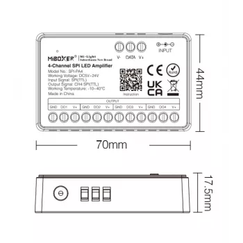 Synergy 21 Pixel LED Controller SPI-Serie 4-kanałowy wzmacniacz/repeater (SPI-PA4)