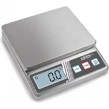 KERN FOB 5K1S Cyfrowa waga pocztowa, 5 kg nośności, 1 g dokładności, srebrna