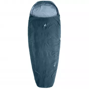 Deuter Dreamlite EL 15C/59F śpiwór syntetyczny, zamek z lewej strony, ripstop z poliestru z recyklingu 50D, 800 g, nautic-breeze