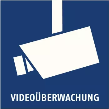 ABUS AU1500 Naklejka ostrzegawcza o monitoringu wizyjnym 90 x 90 mm