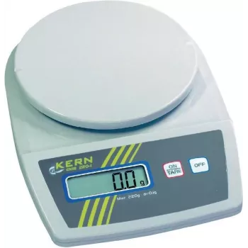 Kern EMB 2200-0 Przenośna Waga Precyzyjna, 2,2 kg Udźwigu, 1 g Rozdzielczości, Zasilanie Bateryjne lub Sieciowe