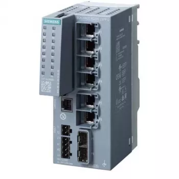 Siemens SCALANCE XC206-2SFP G zarządzalny przemysłowy switch Ethernet, 6x Gigabit RJ45, 2x SFP, szyna DIN, 24V DC, -40 do 70°C 6GK52062GS002AC2