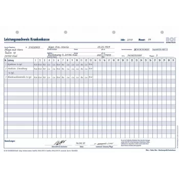 BOI Formularze roszczeń ubezpieczenia zdrowotnego, 50 arkuszy, A4, biały (9206-00350)