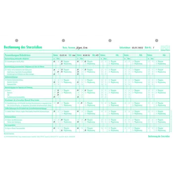 Formularze oceny ryzyka upadku BOI, 50 arkuszy, A4 9206-00434