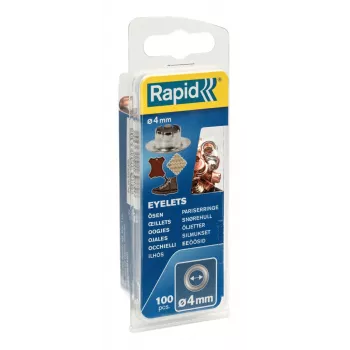 Rapid oczka 4 mm w różnych kolorach, 250 sztuk, mosiądz, do tekstyliów i skóry 5000409