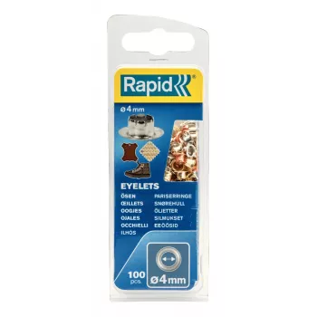 Rapid oczka 4 mm w różnych kolorach, 250 sztuk, mosiądz, do tekstyliów i skóry 5000409
