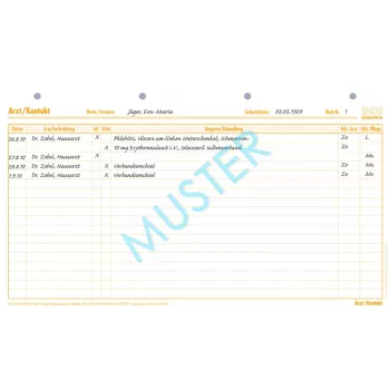 BOI Dokutech Formularze Arzt/Kontakt (A) + (S), 50 arkuszy 9206-00305