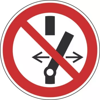 HEIN Industrieschilder znak zakazu Nie przełączać ASR/ISO folia magnetyczna okrągły 100mm (27546)
