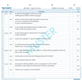 BOI Formularze codziennych zdarzeń (A+S), A4, 50 arkuszy 9206-00328