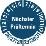 HEIN Industrieschilder Naklejka kontrolna NP26-31 niebieska okrągła 20mm 500/rolka (185778)