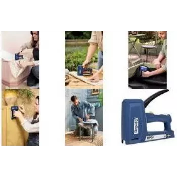 RAPID TOOLS RPC4 Zszywacz ręczny, niebieski, do zszywek cienkich typu 53 i typu 13 (6-16 mm) oraz gwoździ typu 8 - 1 sztuka 5001631