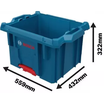 Bosch Professional L-BOXX Contractor Crate 1600A037E2, 559 x 432 x 322 mm, niebiesko-czarny