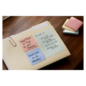 3M Post-it Notes Recycling 655-1RPT-N, 127 x 76 mm, fioletowe, 100 karteczek, papier w 100% z recyklingu