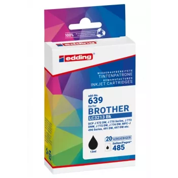 edding EDD-639 Czarny Kompatybilny Tusz do Brother LC3213BK 18-639