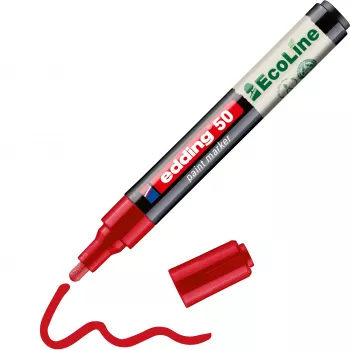 Edding 50 EcoLine Marker do Malowania Czerwony 2-3 mm 4-50-002