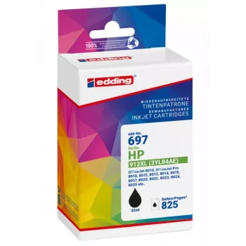 edding EDD-697 Czarny wkład atramentowy kompatybilny z HP 912XL (3YL84AE)