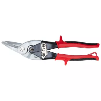 Nożyce do blachy Gedore RED 3301741, tnące w prawo, 250 mm, ząbkowane ostrze, dźwignia złożona, uchwyt dwuskładnikowy