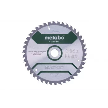 Metabo MULTI CUT CLASSIC 628280000 Tarcza do piły tarczowej 165 x 20 x 1,4 mm, 42 zęby