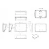 Obudowa wyświetlacza Bopla BoPad BOP 10.1 P-9016-SET 285 x 198 x 92,90 mm ABS biały RAL 9016 35110176.HMT1